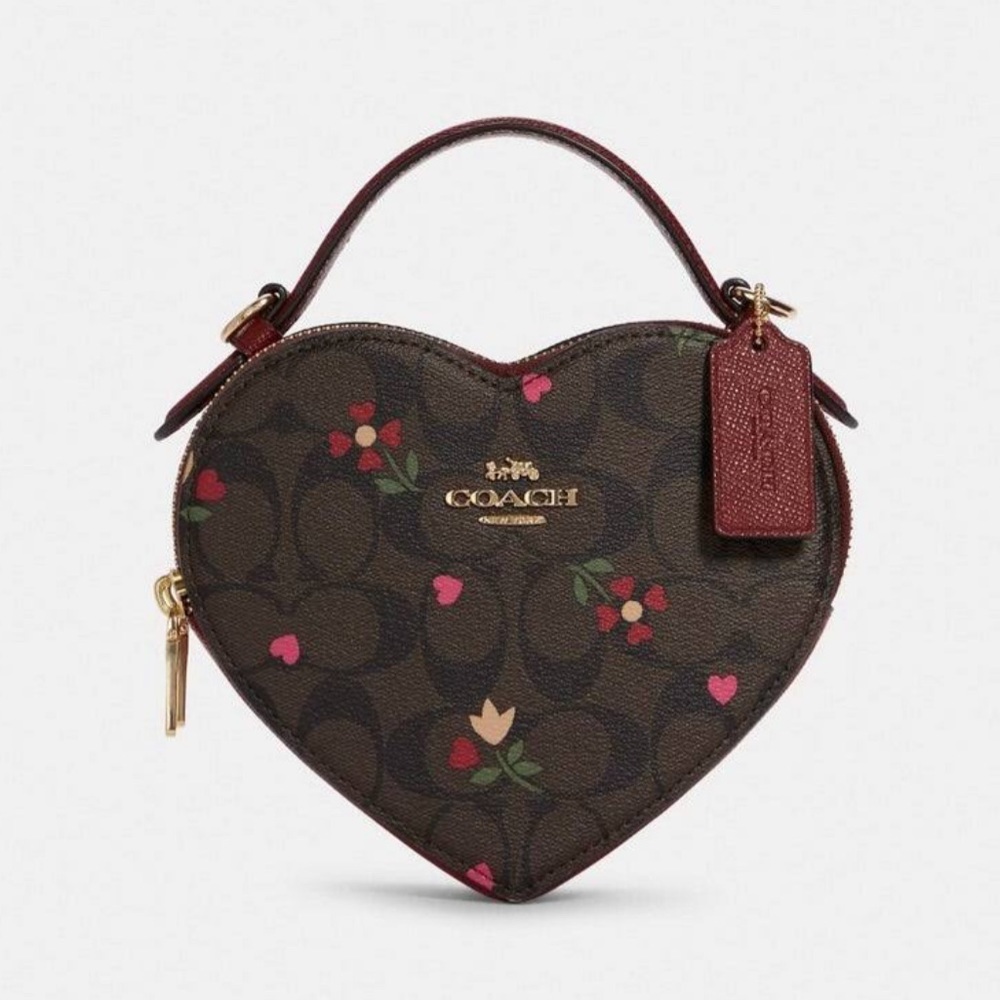 Coach heart crossbody bag